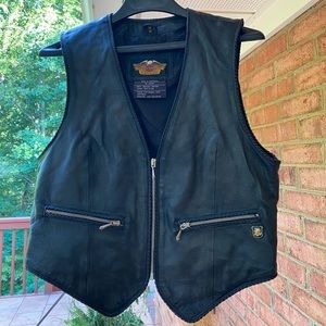 VINTAGE HARLEY-DAVIDSON LEATHER VEST